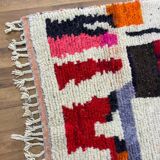 Handmade pure wool Moroccan rug 3x2 m