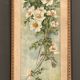 Watercolor on paper still life bouquet of flowers by J. Crédey 20th century