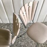 Vintage deconstructured "petals" chairs restored