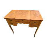 Louis XV style hairdresser in veneer wood and floral marquetry