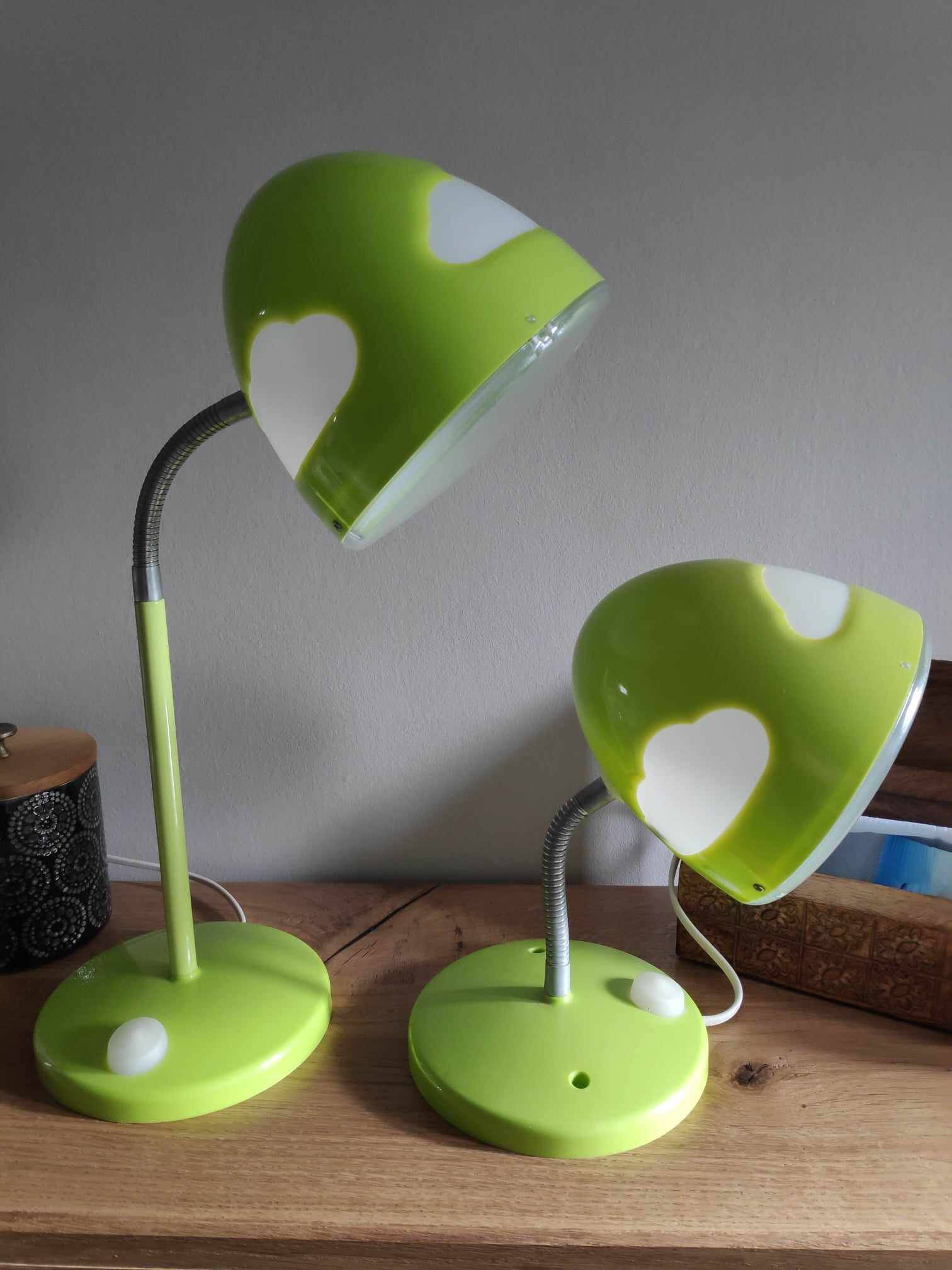 Ikea Shojig desk lamp and bedside lamp