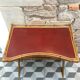 Rattan and leather booster desk