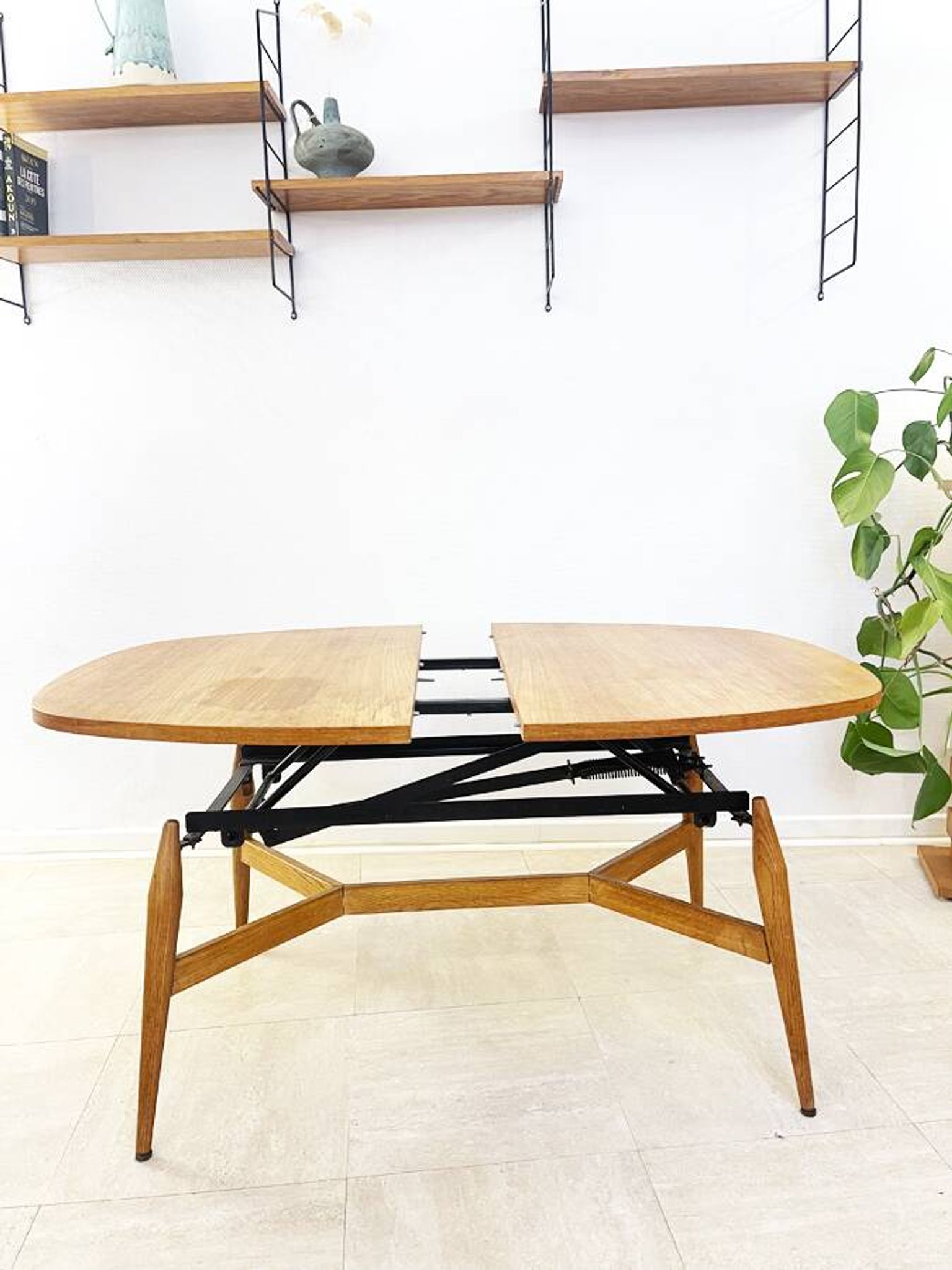 2-in-1 liftable table "smørrebrød", 1960
