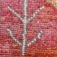 Tapis de couloir en laine rose fuchsia 3x12, style bohème rustique, 90x370 cm
