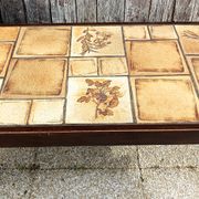 Rectangular herbarium coffee table, vintage 60s