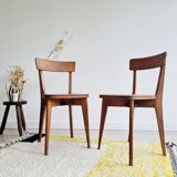 Pair of antique bistro chairs