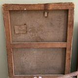 Oil on canvas XIX woman