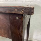Wooden side table with drawer.
