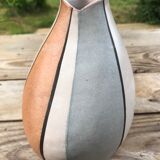 Old ceramic vase around 1970 original form signed below