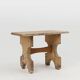 Rustic Shaped Low Stool in Painted Wood, France ca. 1900