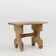 Rustic Shaped Low Stool in Painted Wood, France ca. 1900