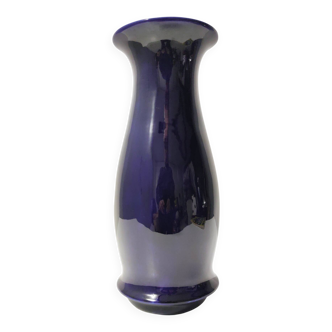 Blue Lacquered Ceramic Vase by Lavenia Ascribable to Guido Andlovitz, Italy