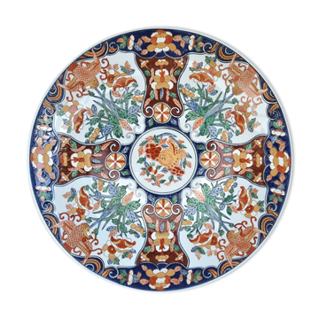Large Imari dish 45 cm in diameter, Japanese porcelain