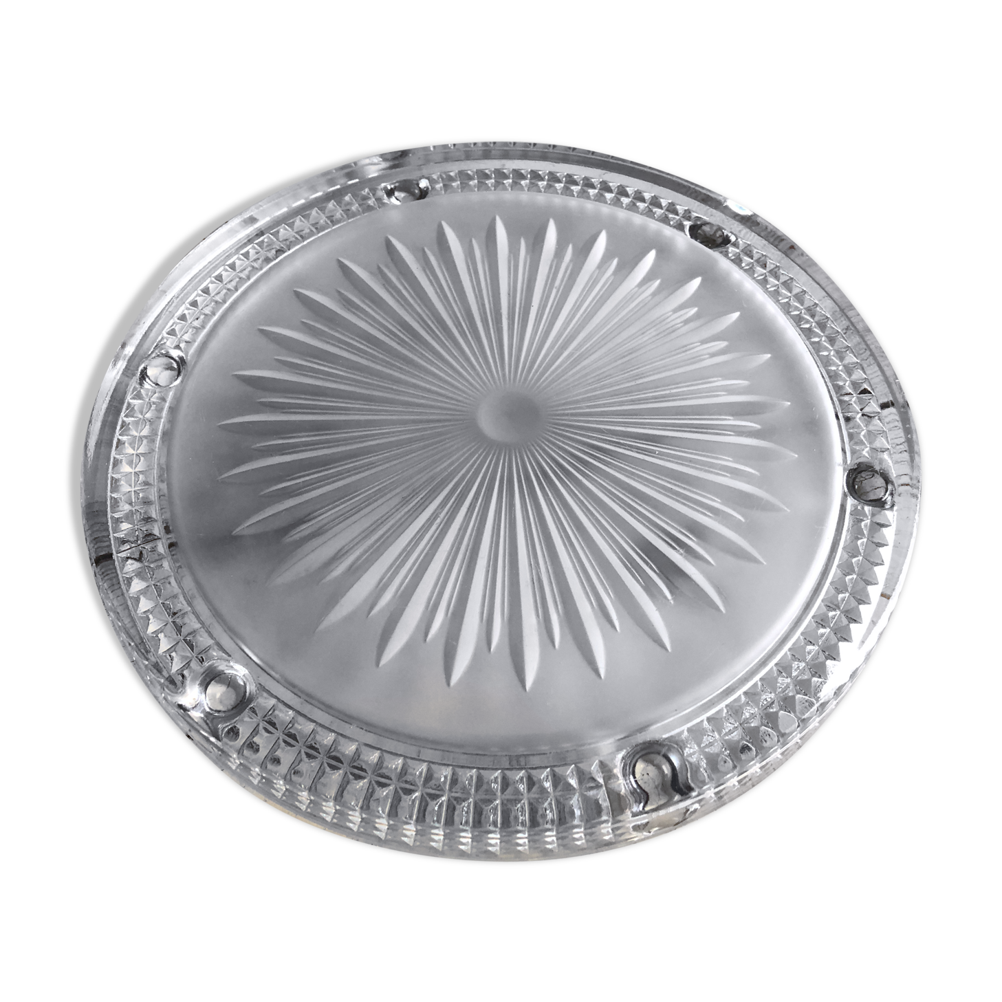 Dessous de plat en verre ciselé
