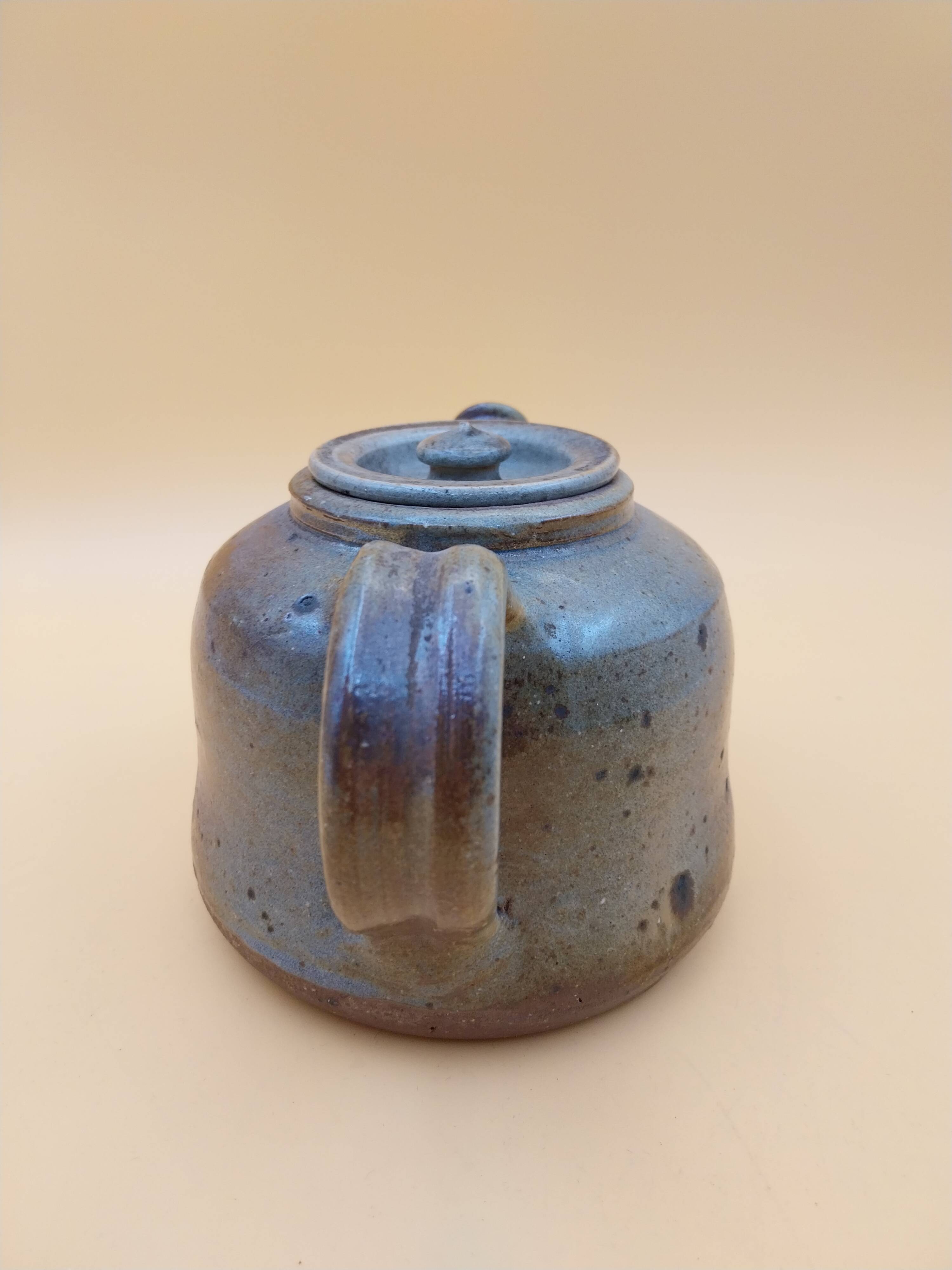 Ceramic stoneware teapot signed Francis Leloup