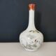 Vase soliflore Japanese porcelain decoration flowers and hand-painted bird