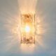 Scandinavian Glass & Brass Wall Light by C. Fagerlund for Orrefors, 1960s