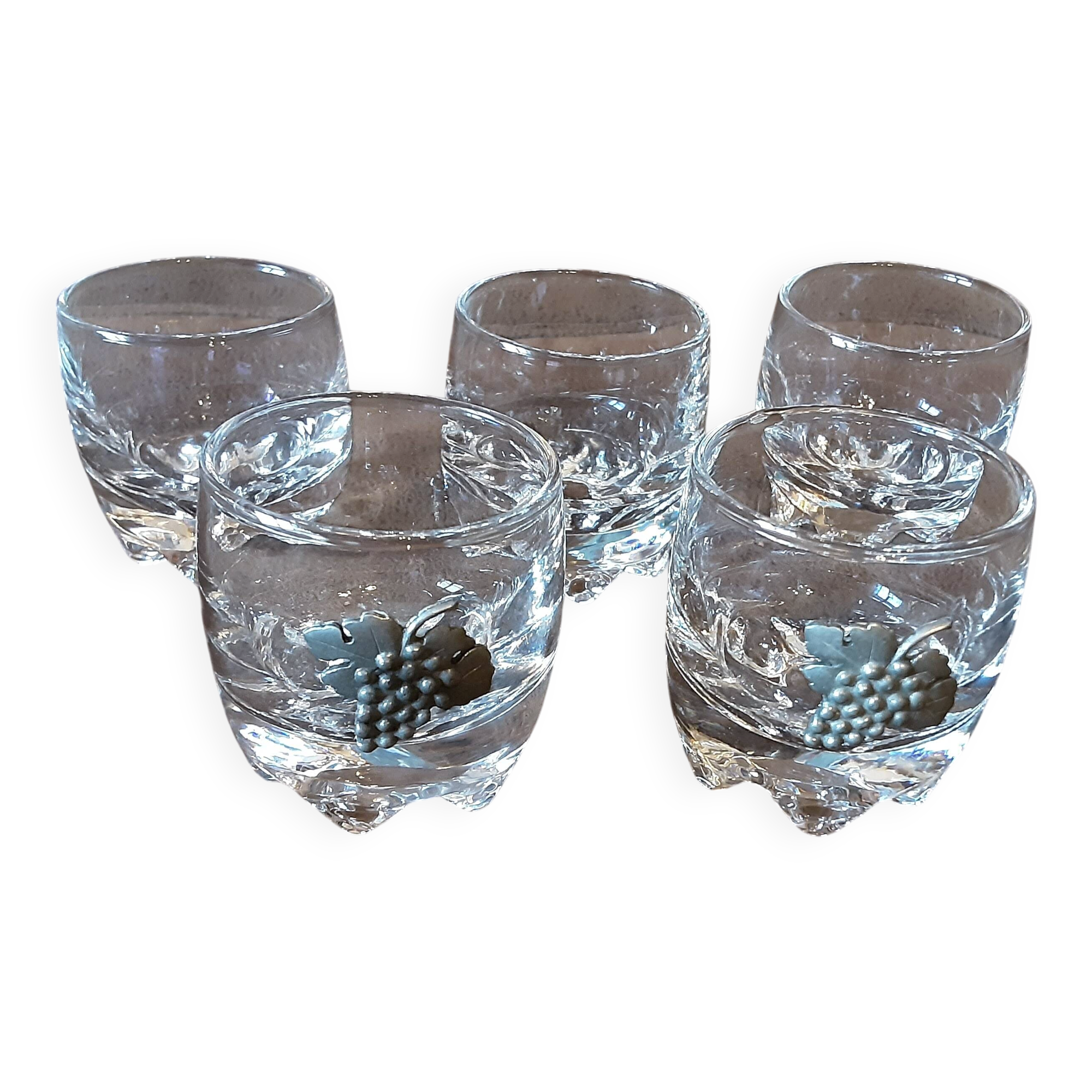 Set of 5 digestif glasses
