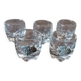 Set of 5 digestif glasses