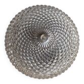 Applique murale vintage - verre moulé pointes de Diamants - 1970