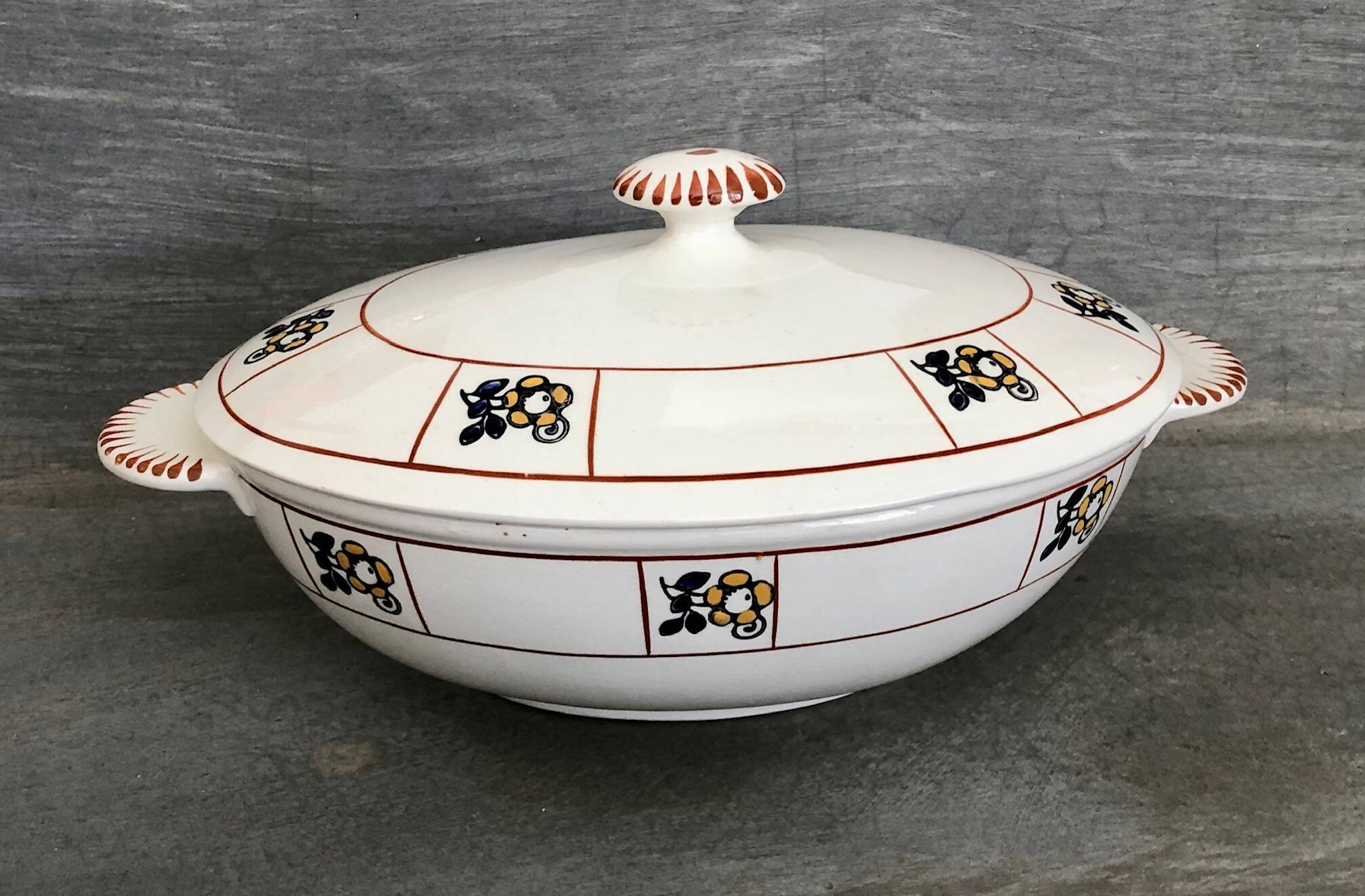 Iron Earth Vegetable Dish Salins Charbonnier 35 cm