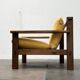 Vintage brutalist lounge chair set, 1960s