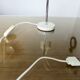 Small Italian lamp with a ball joint, chrome metal and lacquered metal, 60s 70s.