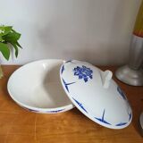 Vegetable soup tureen in earthenware from St Amand