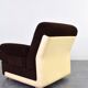 Fauteuil de salon allemand du milieu du siècle, années 1970.