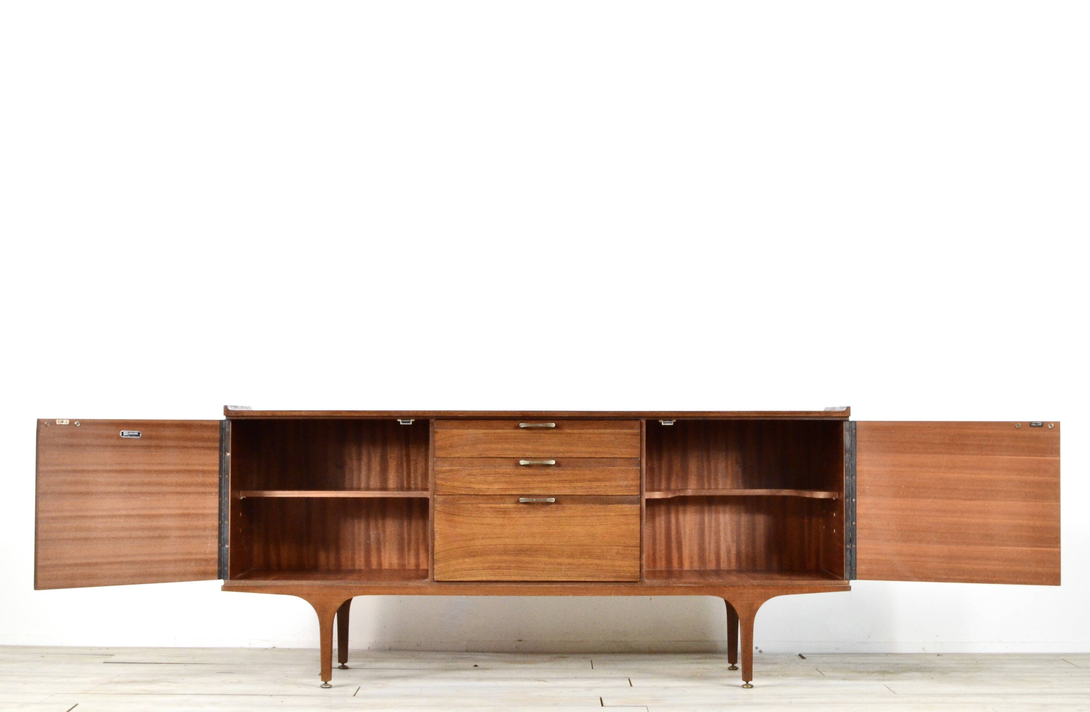 Midcentury 'Meredew' Teak Sideboard / Dresser. Stylish Vintage Modern / Ret
