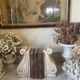 Pair of vintage patinated plaster bookends