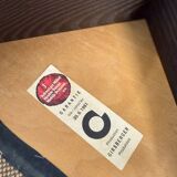 Set of 4 Girsberger Scandinavian style chairs from the 80s, vintage wood