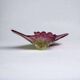 Vintage pink/green murano glass bowl/decor