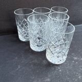 6 Verres à vodka – Cristal taillé
