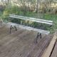 Cast iron and wood garden bench