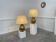 Duo de grandes lampes vintage en laiton