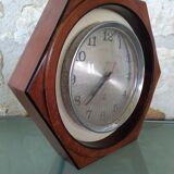 Octagonal pendulum clock JAZ vintage 1970