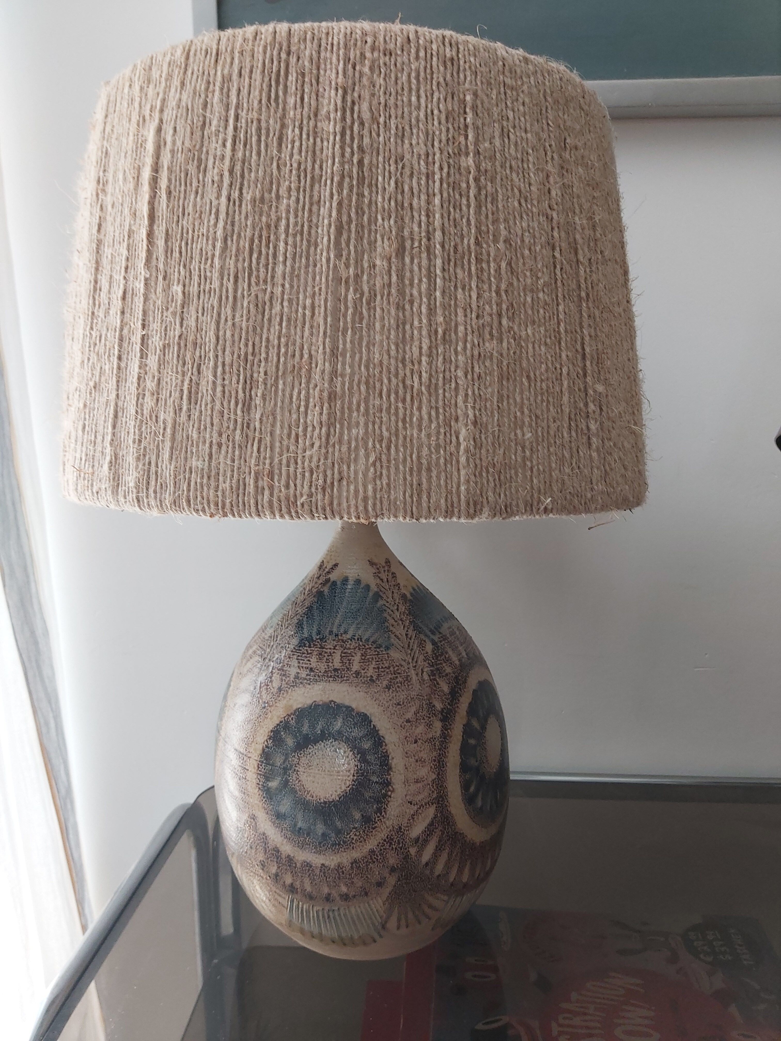 Ceramic lamp by J.C Courjault