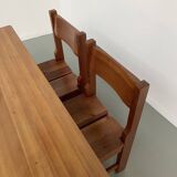 Set of table and 4 chairs, 60s mountain furniture