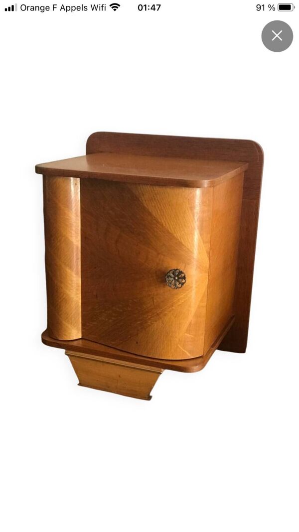 Table de chevet vintage Art déco