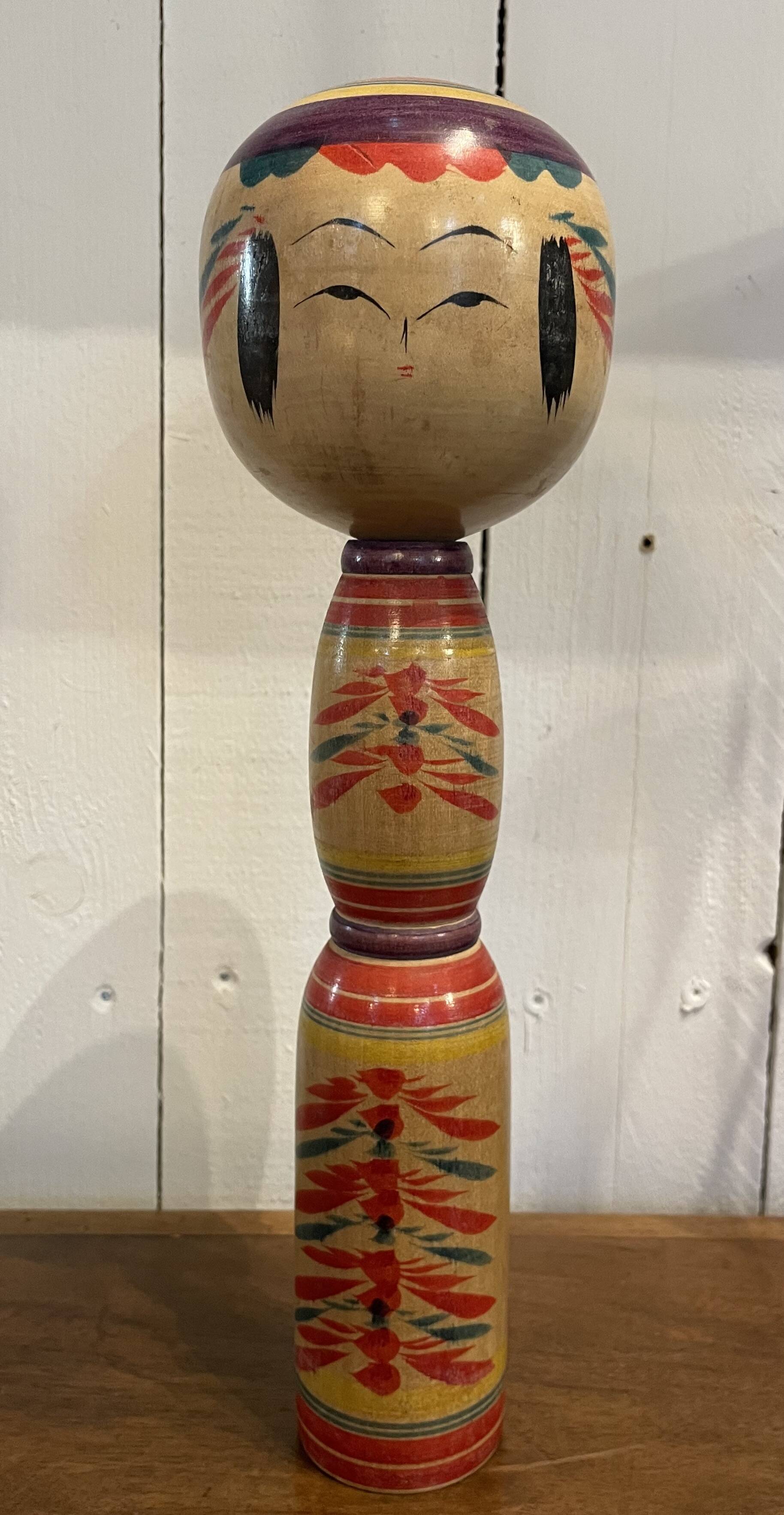 Japanese wooden Kokeshi doll