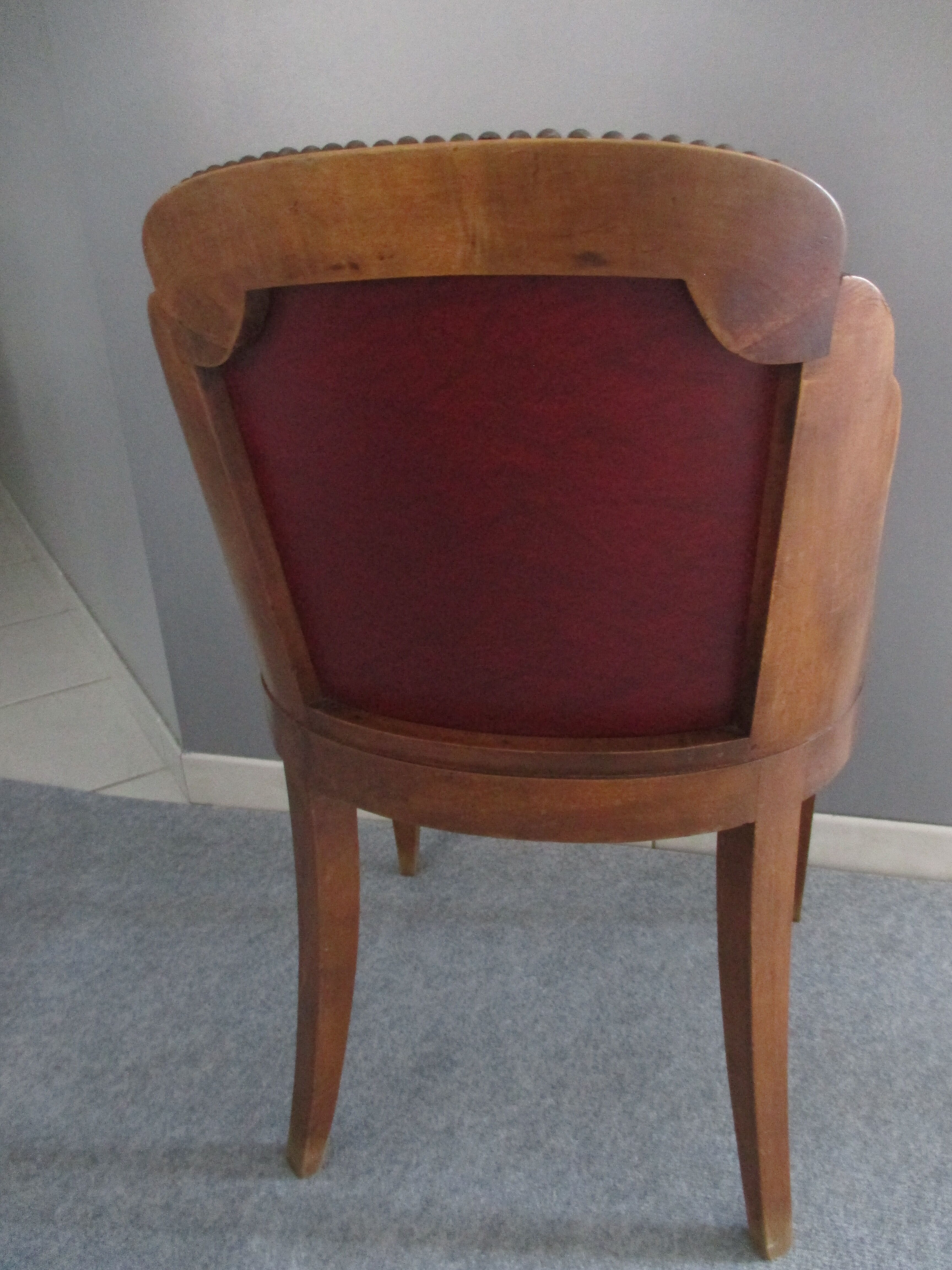Suite 4 chaises gondole art déco 1950