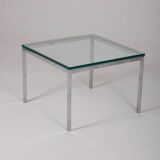 Knoll metal and glass coffee table