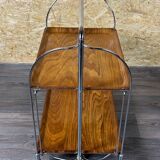 60s 70s serving trolley dinette side table space age brown design 60s 70s