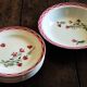 8 flat plates and a round deep dish Digoin Sarreguemines Aude Art Deco