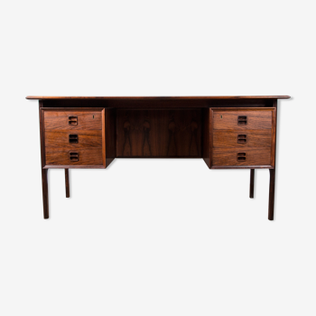 Bureau ministre double face Danois en Palissandre de Rio par Arne Vodder 1960