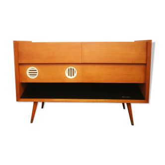 Enfilade hi-fi grundig 1960 pieds compas