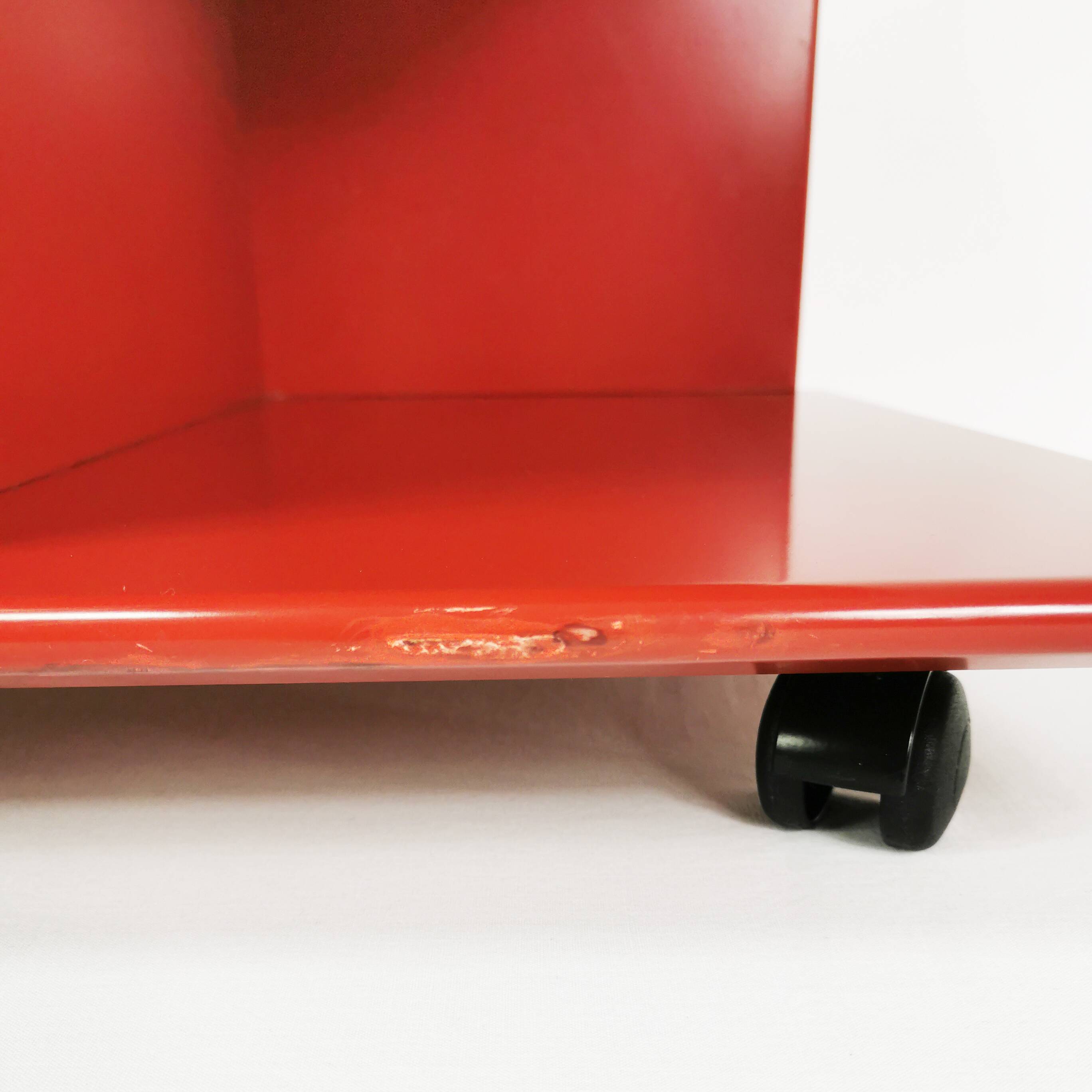 Modernist wall table-cabinet, mutaro, interlubke, germany, 1970s.