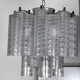 Lustre Ercole Barovier en verre de Murano « Graffito » Italie années 1960