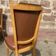 4 vintage chairs 1950 mid-century Scandinavian compass feet imitation leather Skaï